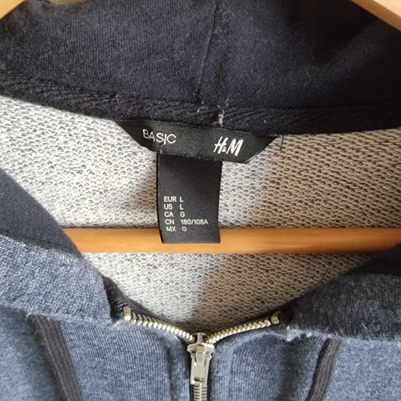 H&M Blue Men’s Hoodie - Picture 3 of 14